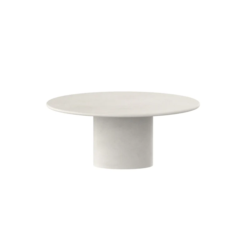 Table à manger organique aspect mortex Hector - Ovale - Microskin