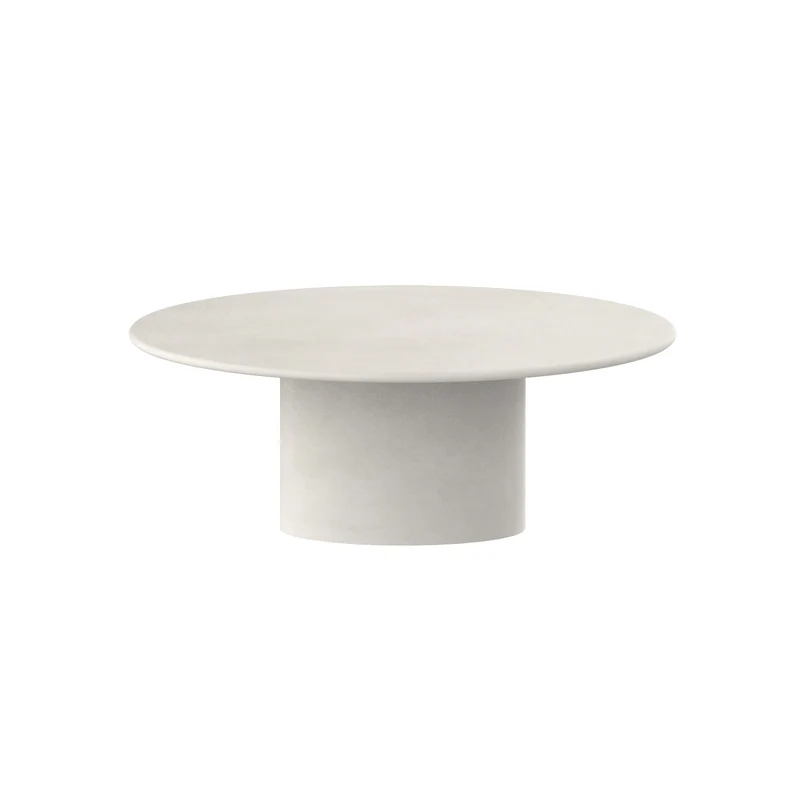 Table à manger organique aspect mortex Hector - Ovale - Microskin