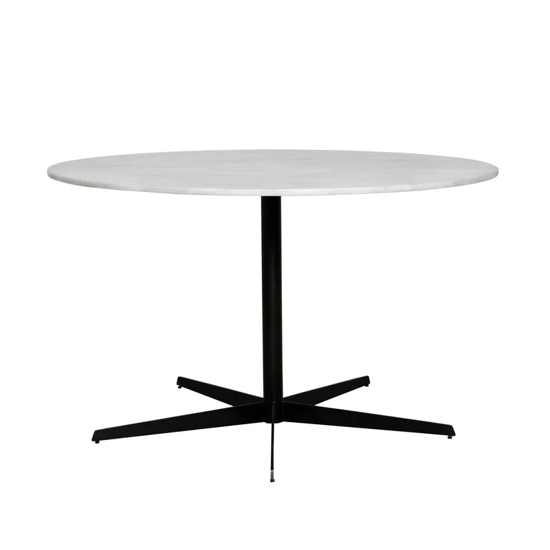 Table à Manger Ronde en Céramique - Céramique Blanche - dia 140cm