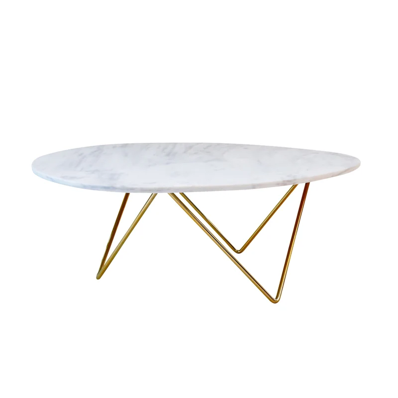 Table basse en marbre blanc - Richard