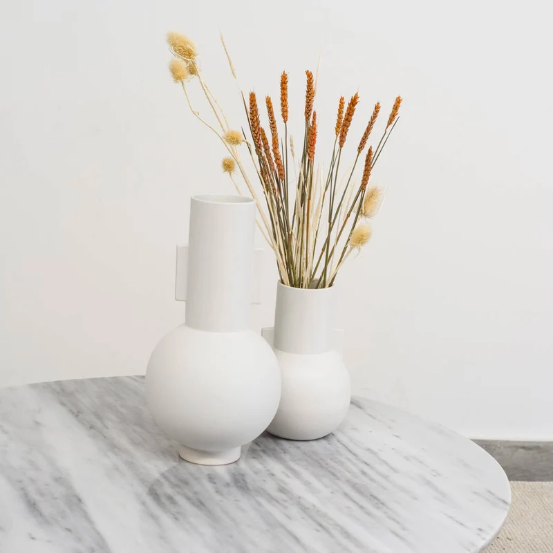 Table basse en marbre blanc - Richard