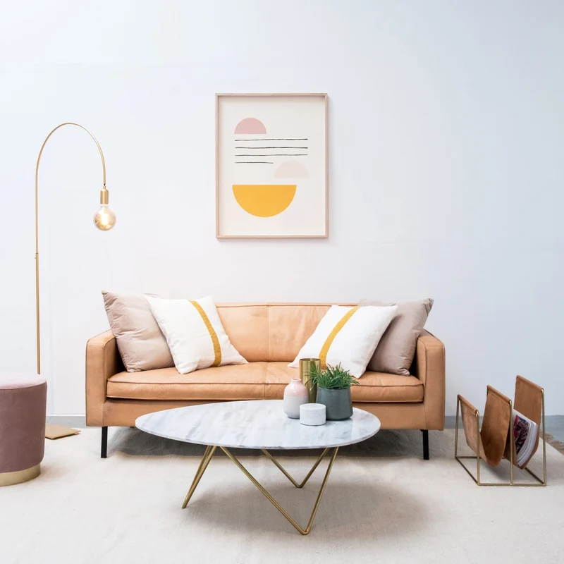 Table basse en marbre blanc - Richard