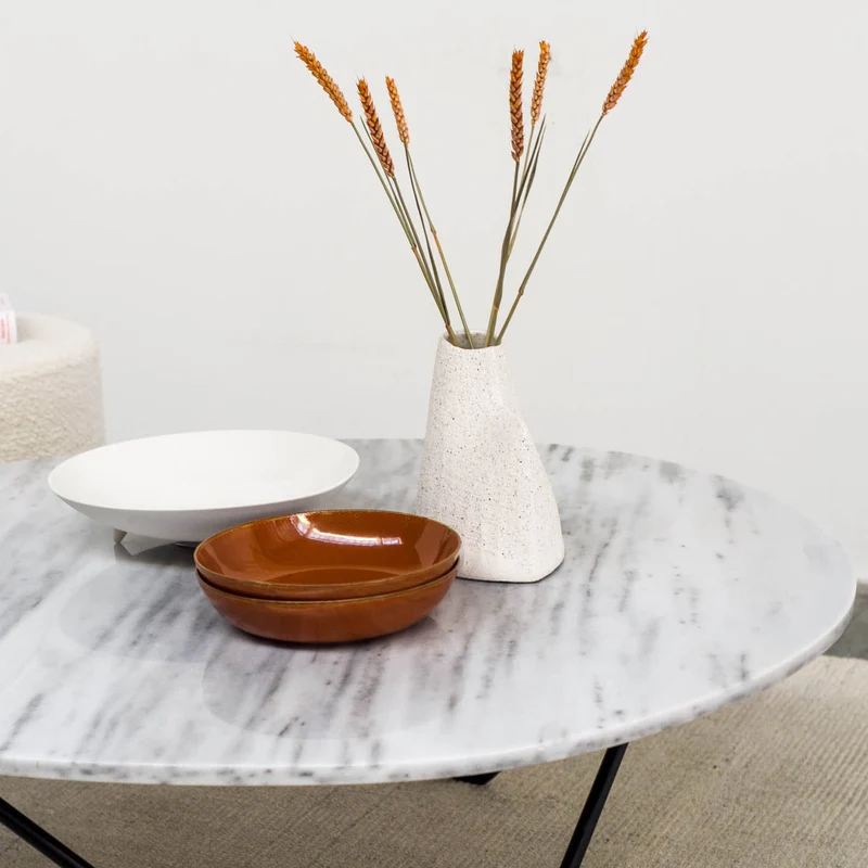 Table basse en marbre blanc - Richard