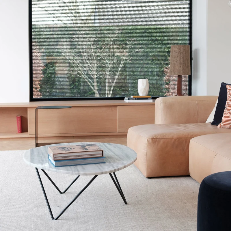 Table basse en marbre blanc - Richard