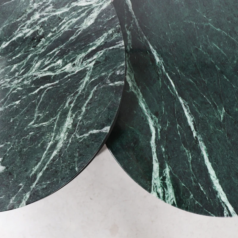 Table d'Appoint Margaux - Marbre Vert - 50x50x45cm