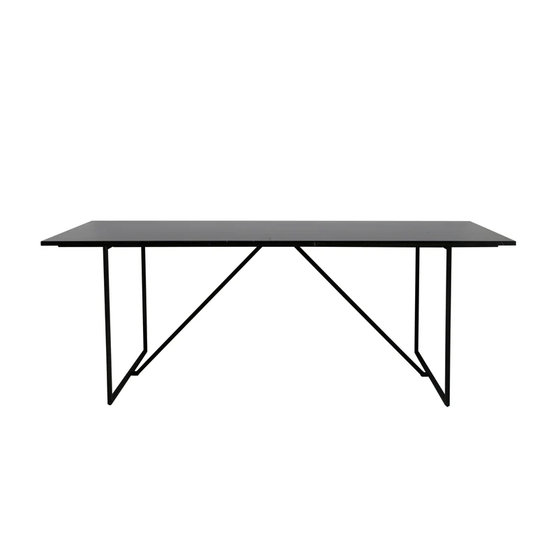 Table à manger rectangulaire - Lisa - Marbre noir - 210cm