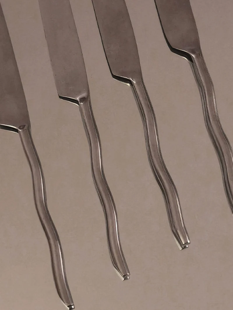 Set of 4 Wave Knives