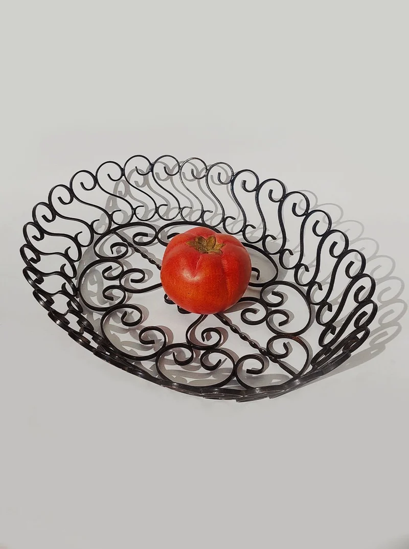 Wrough Iron Basket, 1950s