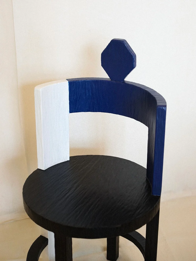 Sculptural Chair I in Primary Colors