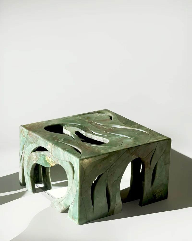 'Orbis' Marble Side Table
