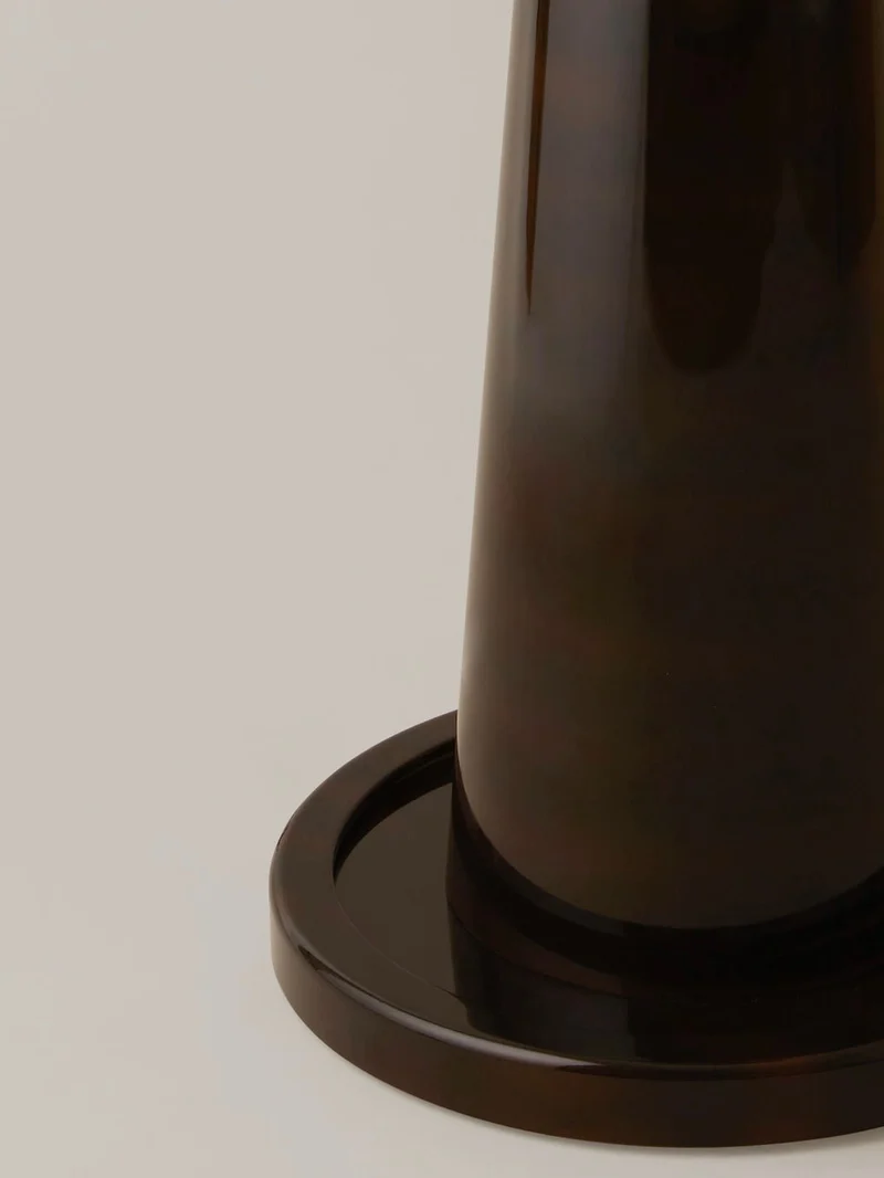 Fontainebleau Floor Lamp in oak and lacquer