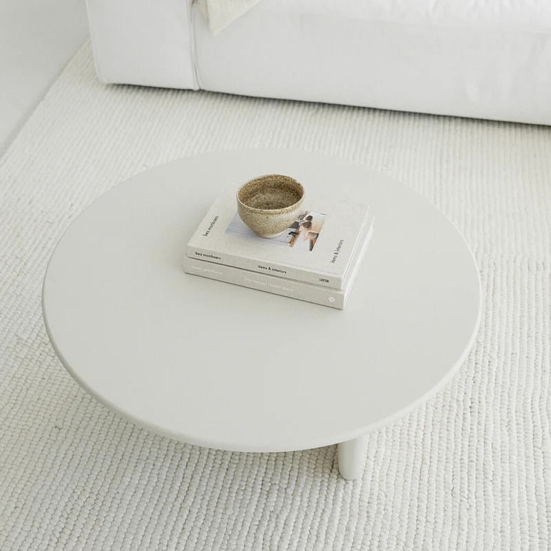 Table basse ronde - Rochelle - StoneSkin Latte