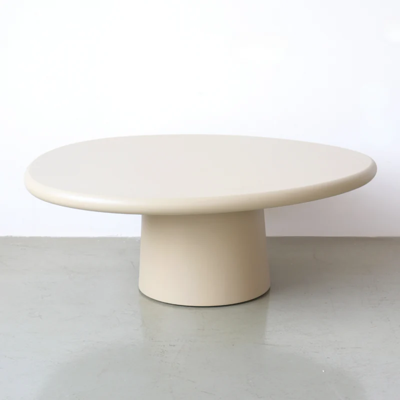 Table basse ronde aspect béton - Juno - StoneSkin - 90 cm