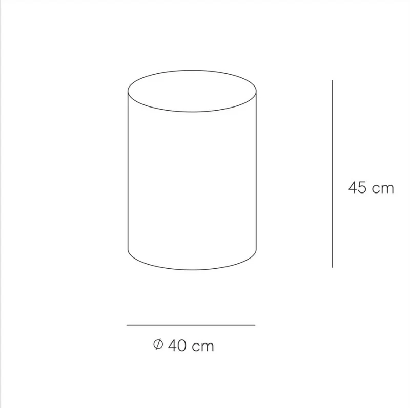 Table basse en travertin - Dax - Haute - 45 cm