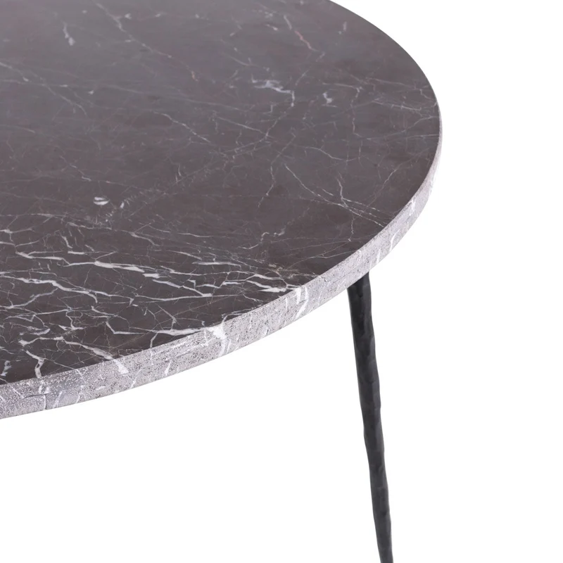 Table à Manger Ronde Noire - Montréal - Dia 125/H75cm - Noir