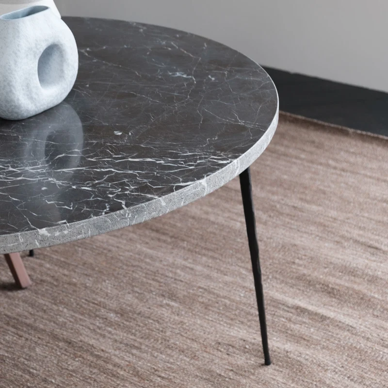 Table à Manger Ronde Noire - Montréal - Dia 125/H75cm - Noir
