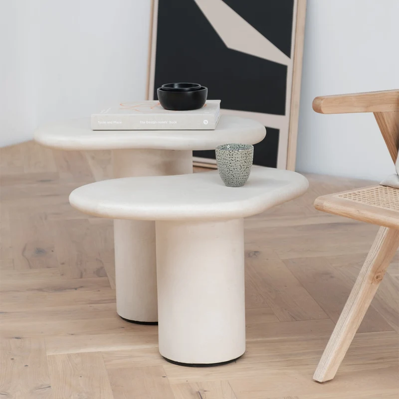 Jonah - Table d'appoint en micropeau - Haute
