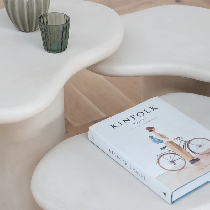 Jonah - Table d'appoint en micropeau - Haute