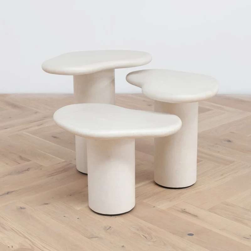 Jonah - Table d'appoint en micropeau - Haute