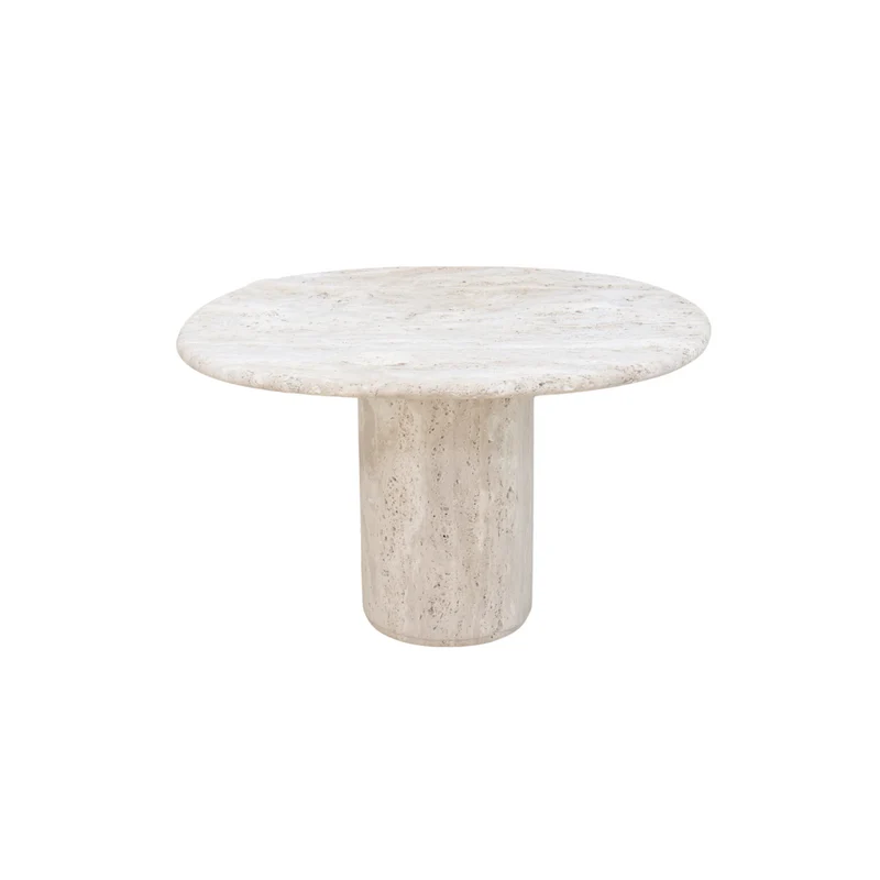 Canberra - Table d'Appoint - Travertin Blanc
