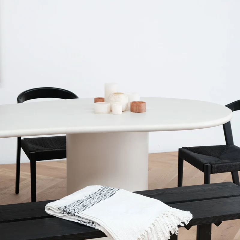 Table à manger Trio en microskin bio