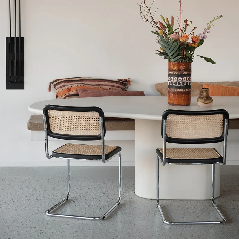 Table à manger Amir Organic aspect béton - 261 cm - StoneSkin - Latte