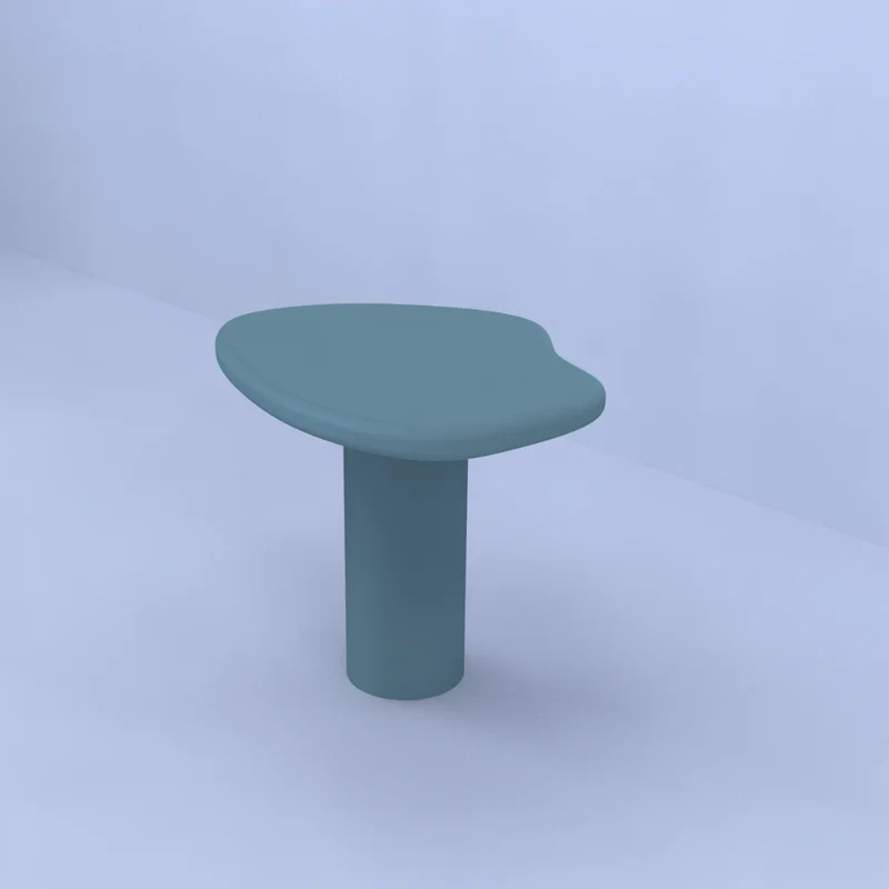 Ada - Table d'appoint haute - Pierre mate Skin