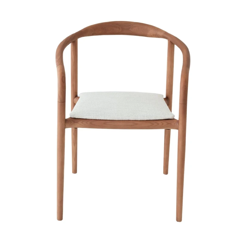 Chaise de salle à manger Relax - Dubbo - Tissu - Noyer