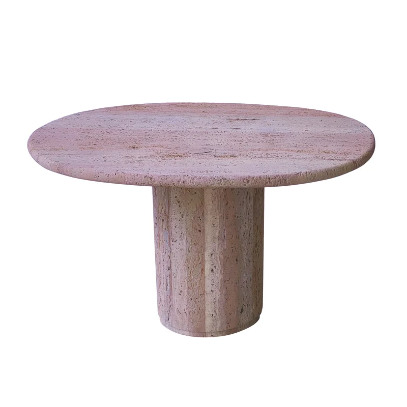 Canberra - Table d'Appoint - Travertin Rouge