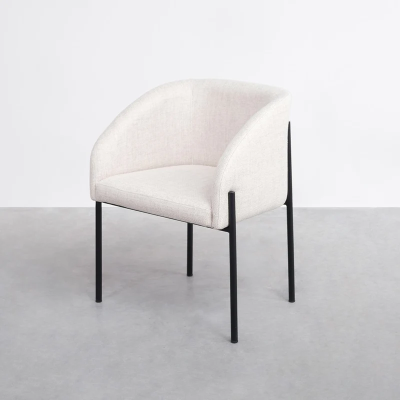 Chaise de salle à manger - Royan - Gris/Beige