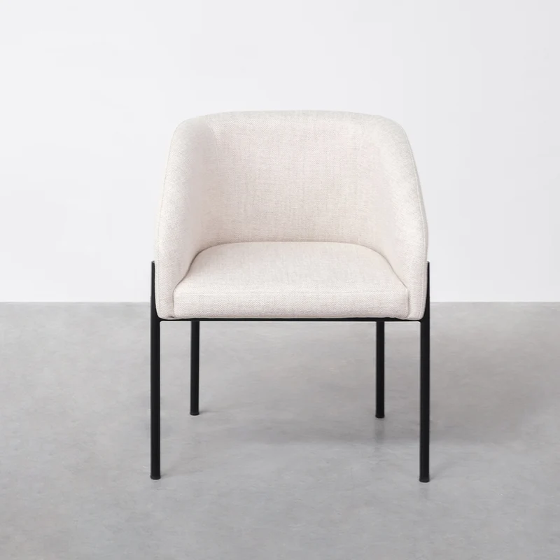 Chaise de salle à manger - Royan - Gris/Beige