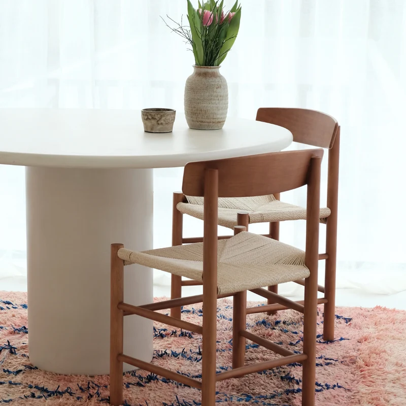 Gien - Chaise de salle à manger - Noyer clair