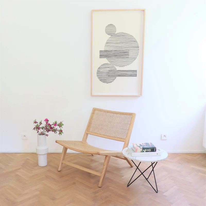 Fauteuil en Osier - Flora - Chêne
