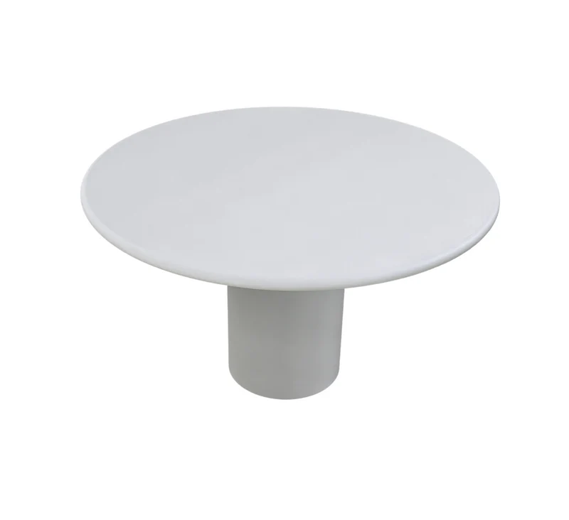 Table à manger ronde - Obi - Aspect béton - StoneSkin - 140 cm