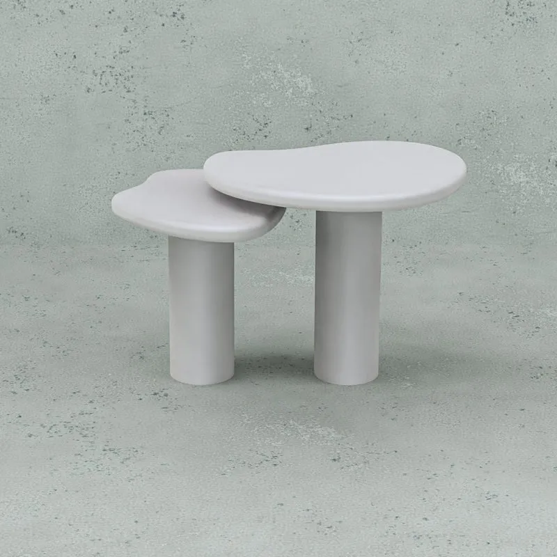 Elva - Table d'appoint haute - StoneSkin - Latte