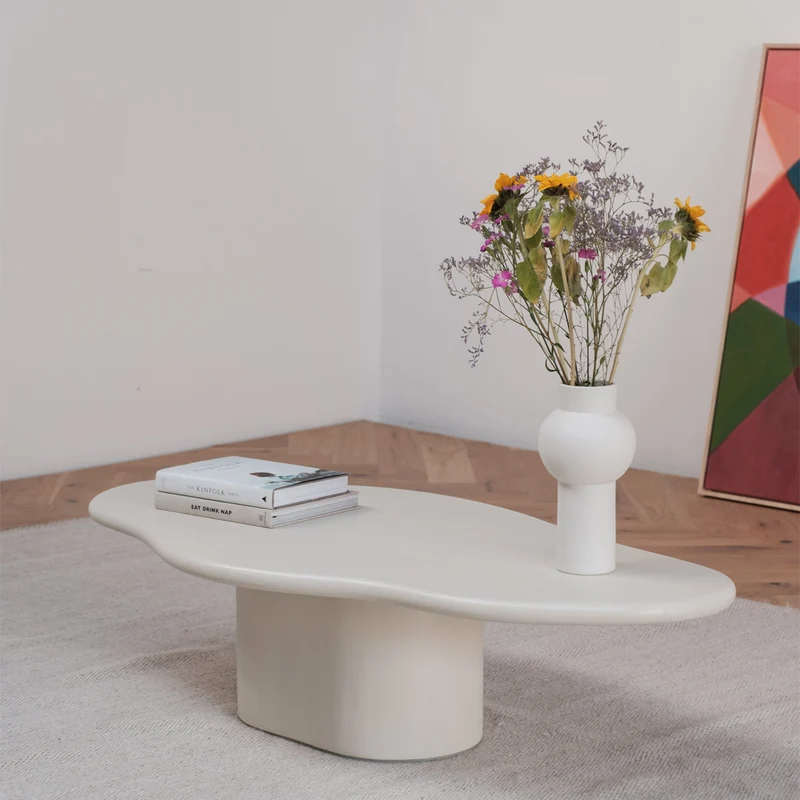 Table basse aspect béton organique - Cian - StoneSkin