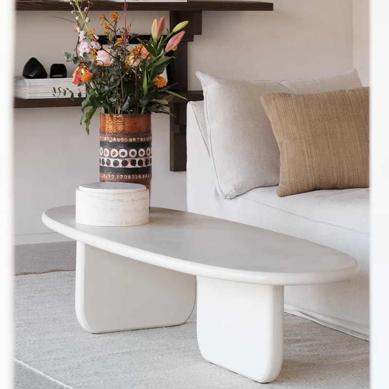 Table basse Mulhouse - Microskin latte