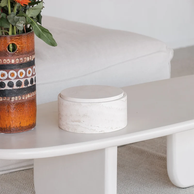 Table basse Mulhouse - Microskin latte