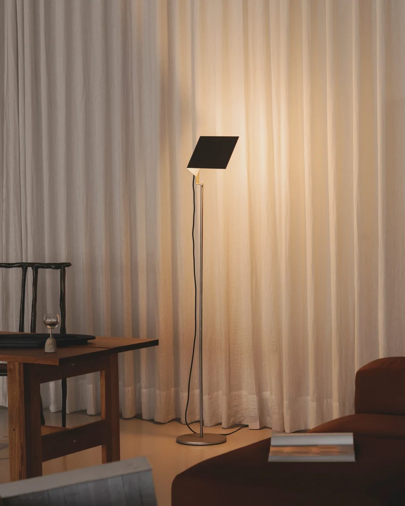 Flagpole Stainless Steel Floor Lamp