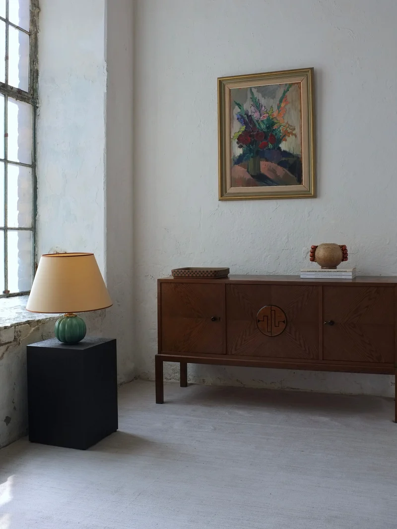 Swedish Modern Oak Sideboard, 1930s