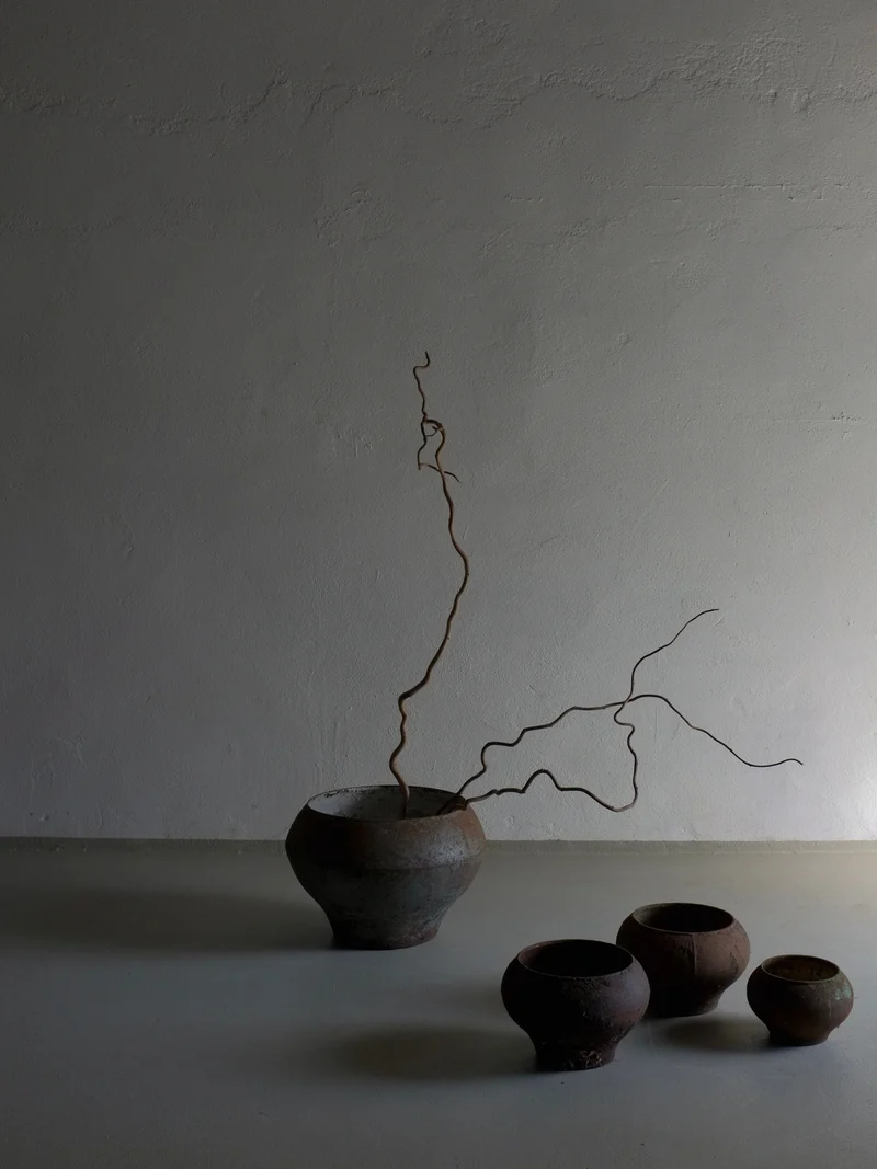 Wabi Sabi Iron Cooking Pots, Latvia 1930s