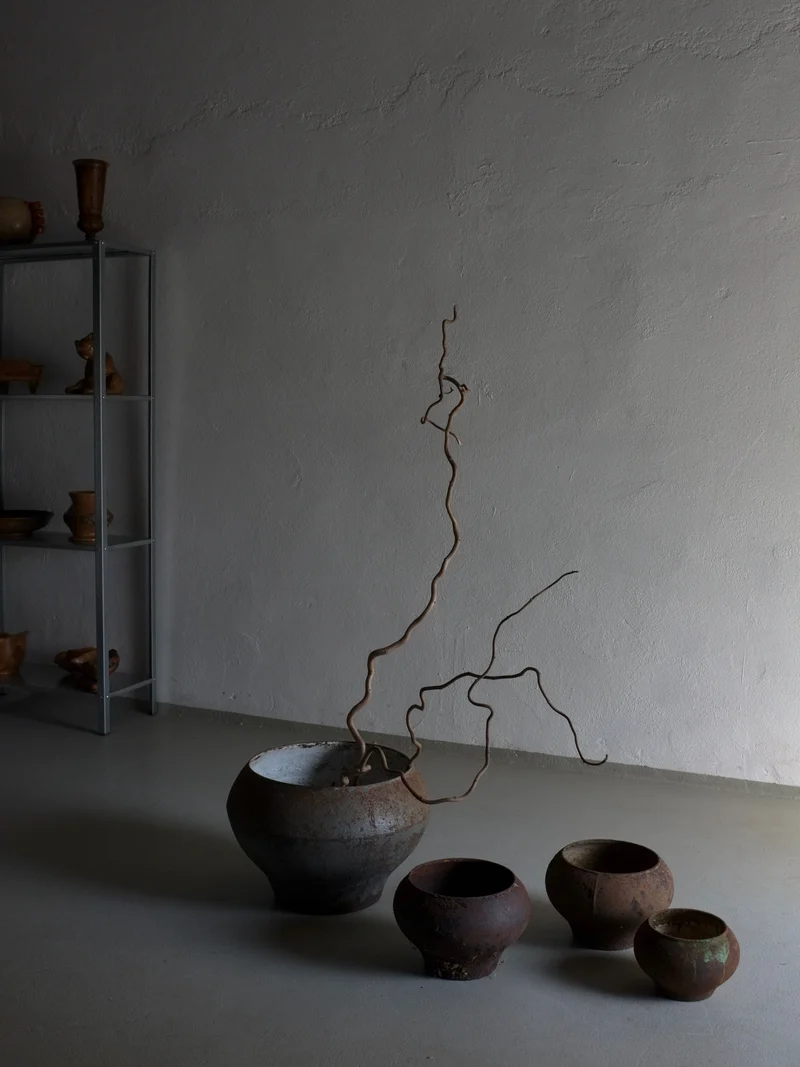 Wabi Sabi Iron Cooking Pots, Latvia 1930s