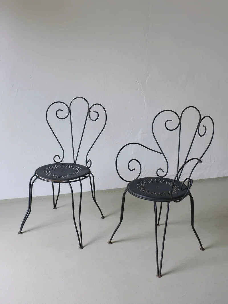 Wrought Iron Garden Dining Set, 1950s France