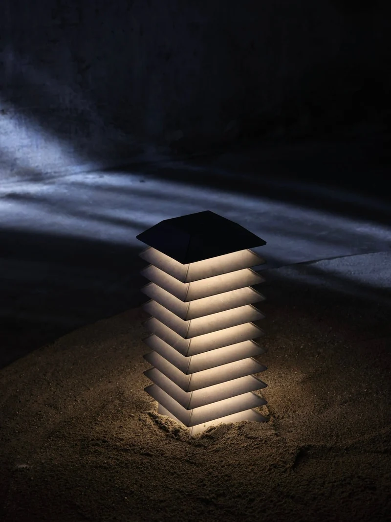 Pagoda Aluminium Floor Lamp