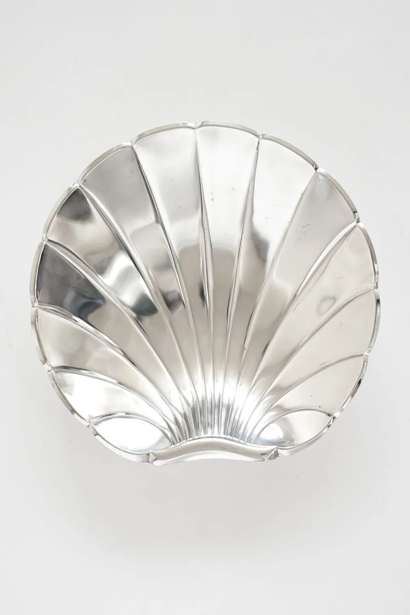 Large Silverplated Shell Dish