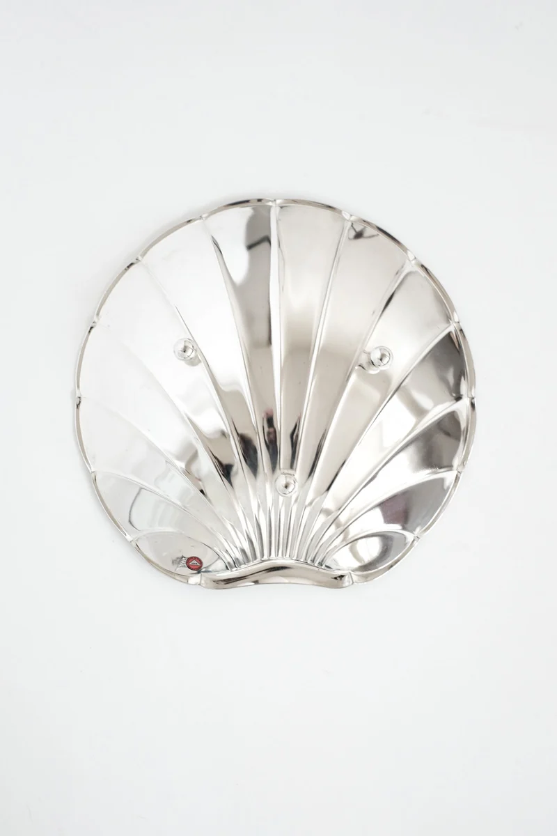 Large Silverplated Shell Dish