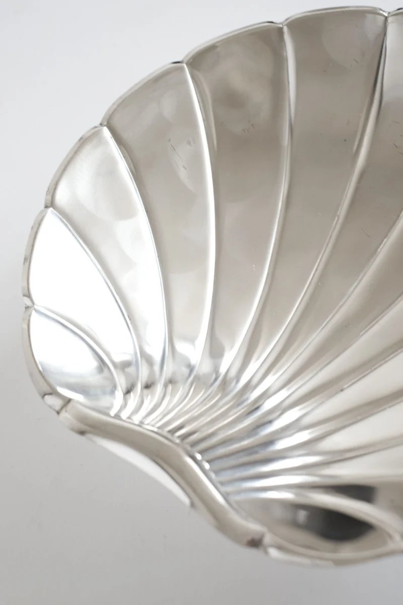 Large Silverplated Shell Dish