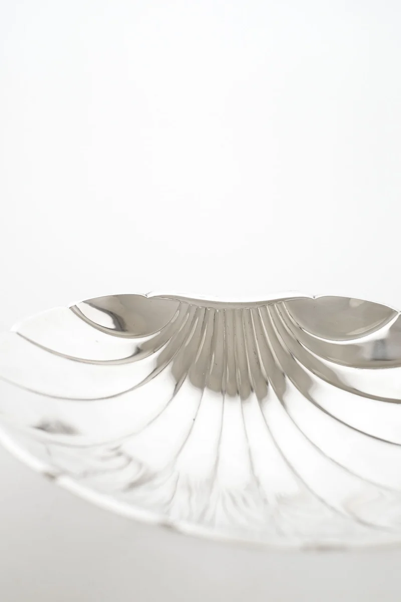 Large Silverplated Shell Dish