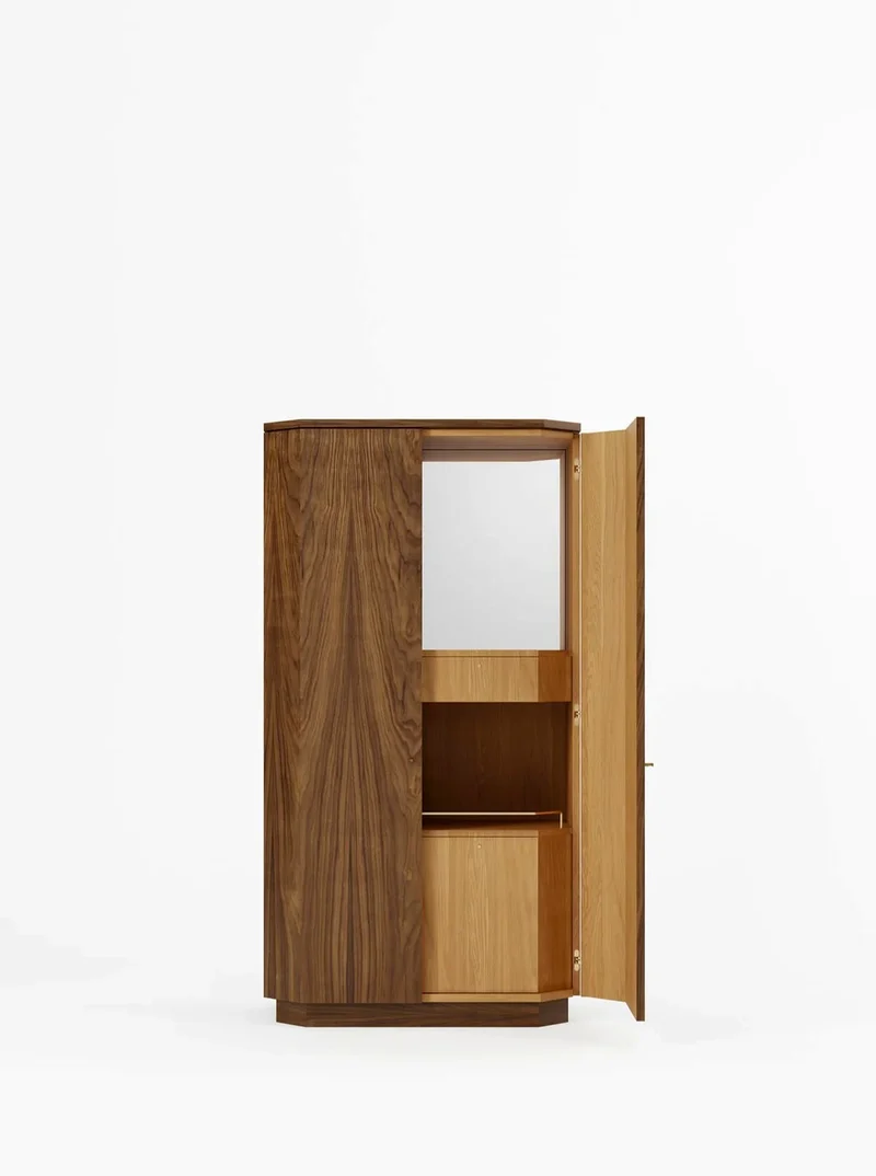 Winston Drinks Cabinet in Walnut and Oak