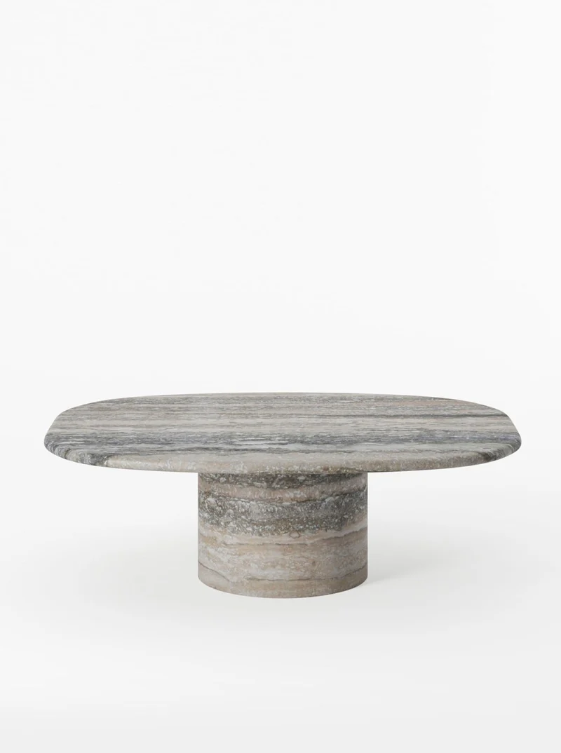 Circa Coffee Table in Silver Travertine